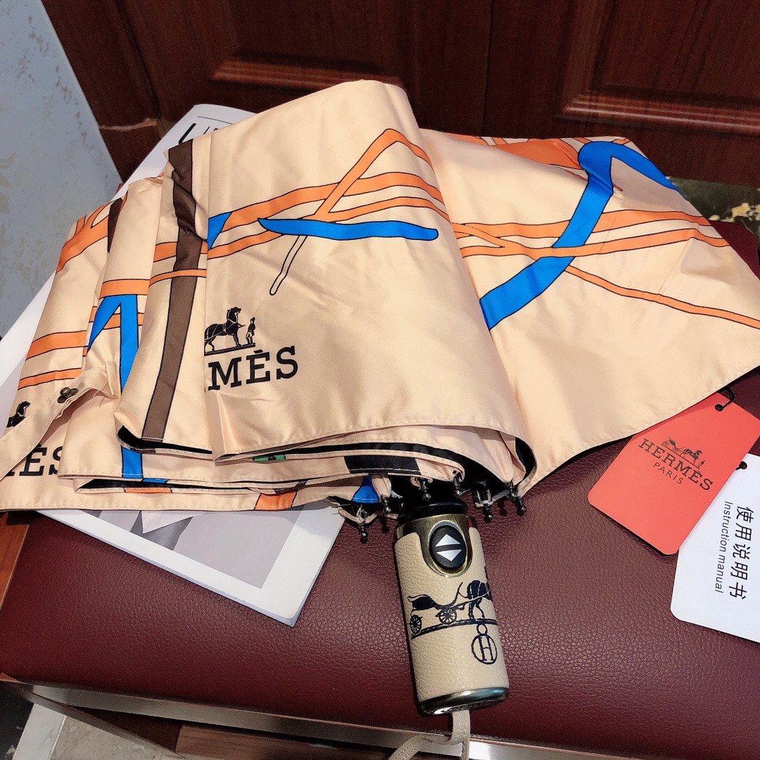 爱马仕Hermès年度最新火单爆品极品H家自伞动重磅呈现以其湛精的工技艺术和源源不断的想像力新涂层技伞术