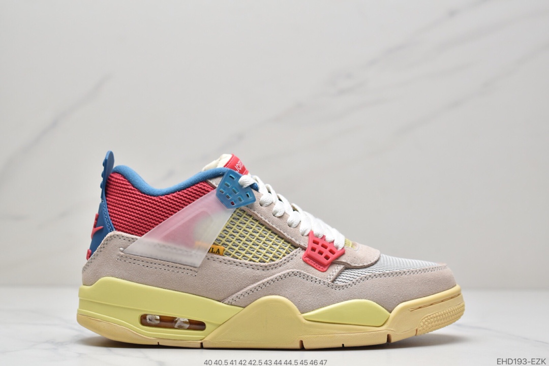 400  Union LA x Air Jordan 4 Retro Guava Ice”蓝粉 DC9533-001