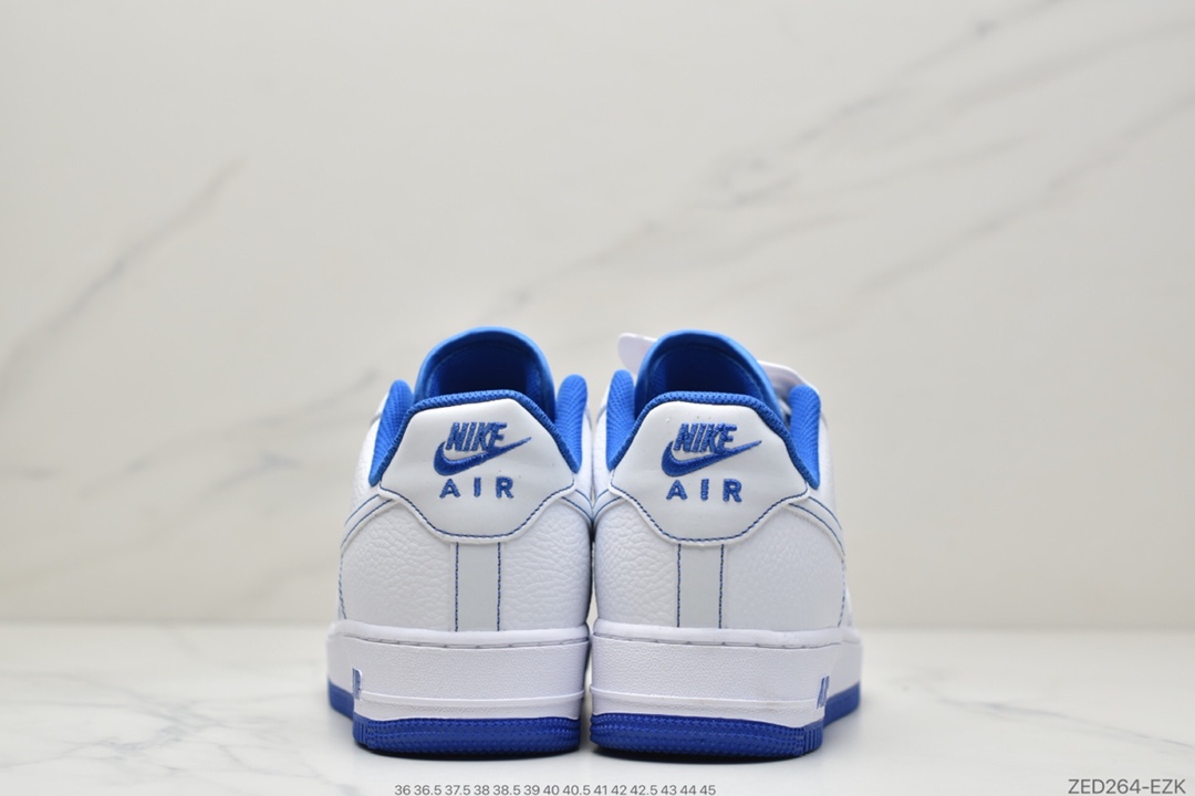 240 Nike Air Force 1’07”White/Blue 3M” 白蓝缝线3M天使反光 CN2896-102