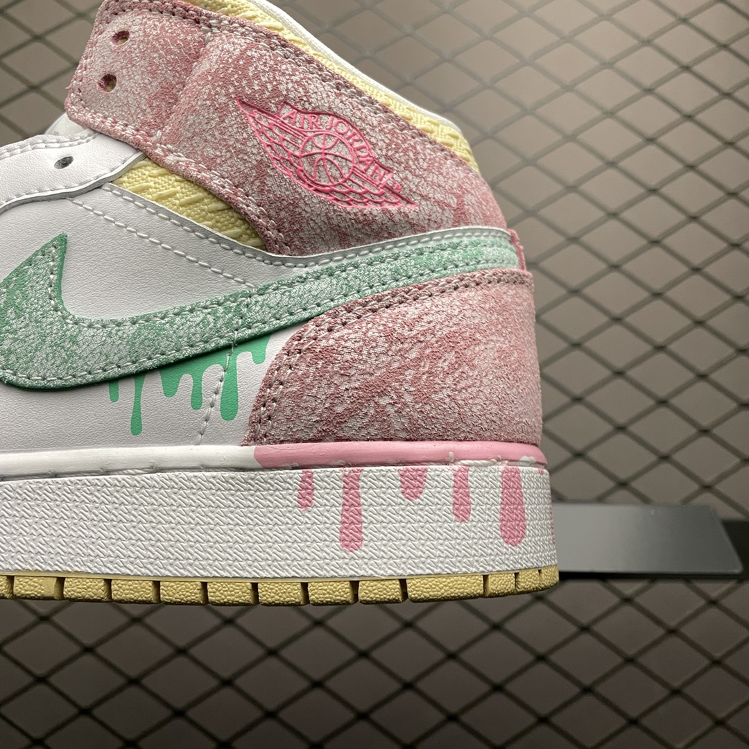 280 Air Jordan 1 Mid AJ1乔1中帮文化篮球鞋 DD1666-100