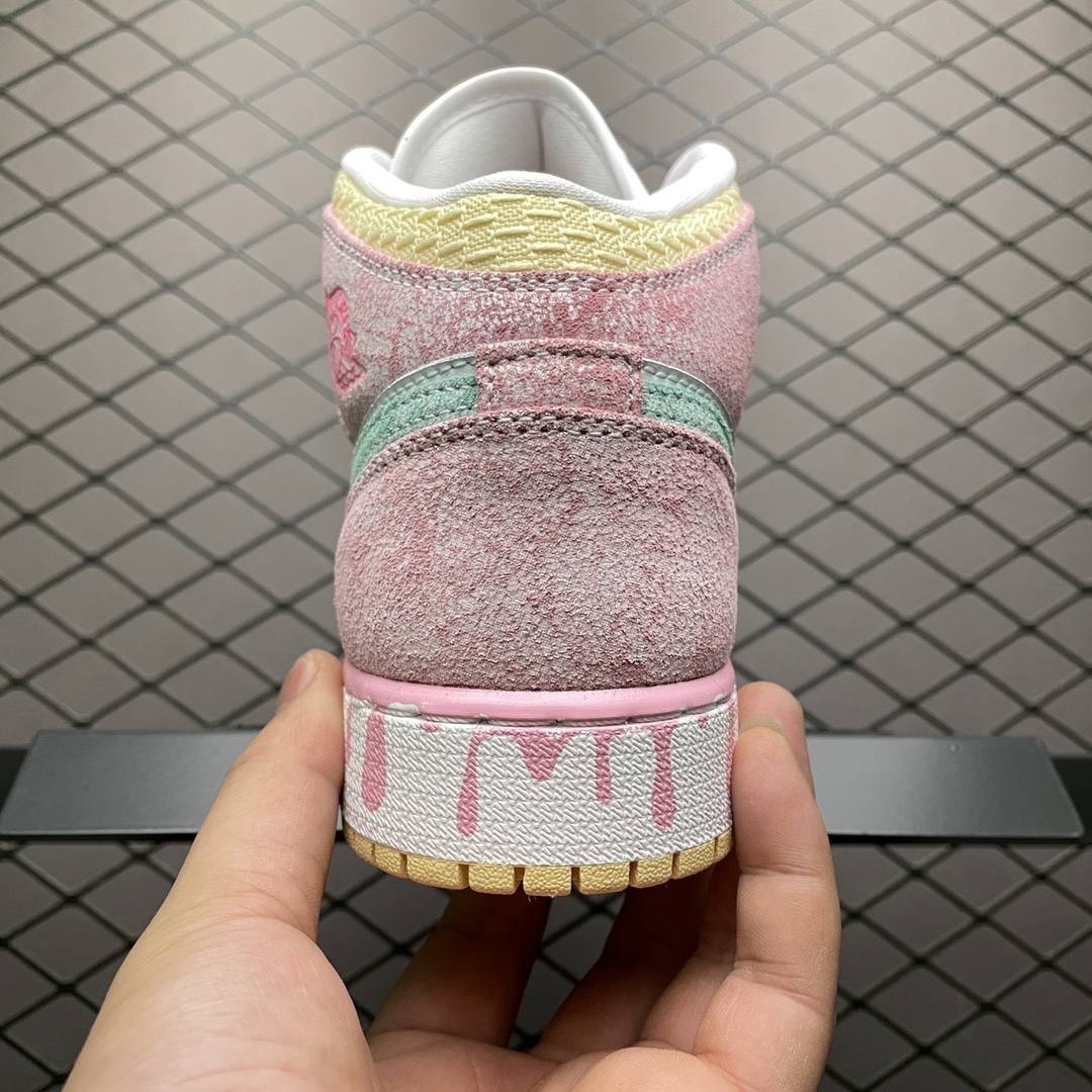 280 Air Jordan 1 Mid AJ1乔1中帮文化篮球鞋 DD1666-100