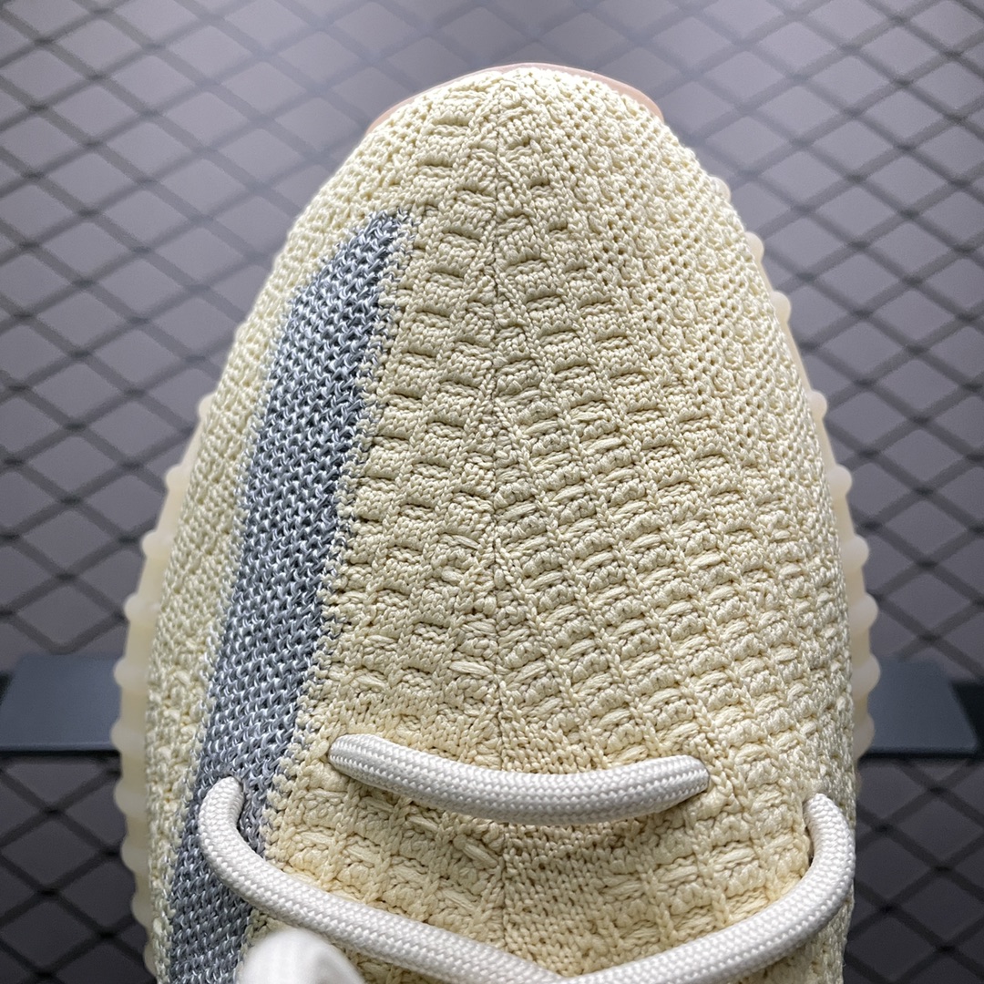 220 最顶零售性价版 AD 阿迪Yeezy 350V2  ” Line” 奶油 麻布 侃爷椰子350 FY5158