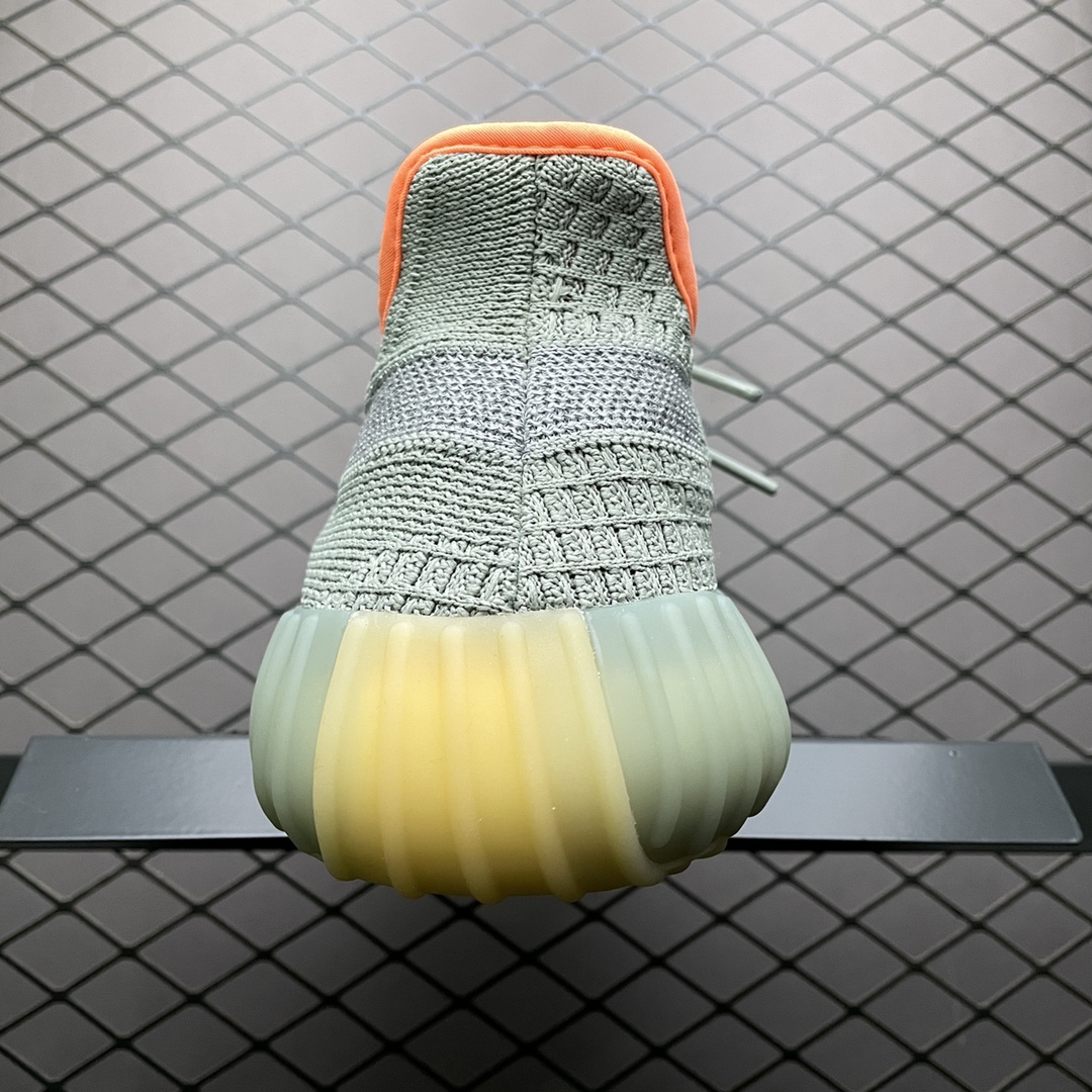 220 最顶零售性价版 AD 阿迪Yeezy 350V2  ” Desert Sage ” 灰橙 侧透满天星 侃爷椰子350 FX9035