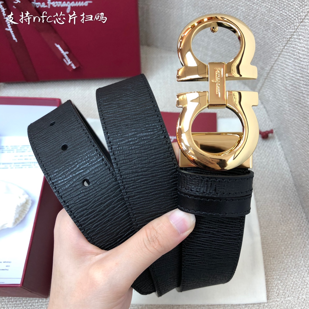NFC-F3.5cm高级定制款男士皮带 ，双面进口牛皮，自行选择搭配 真材实料 很有质感 时尚经典不失风