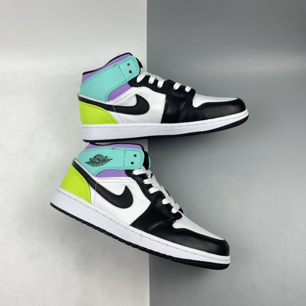240 Air Jordan 1 Mid AJ1 乔1 中帮百搭休闲运动板鞋 554725-175