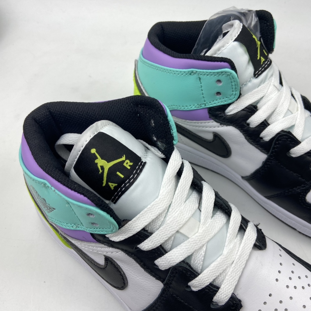 240 Air Jordan 1 Mid AJ1 乔1 中帮百搭休闲运动板鞋 554725-175