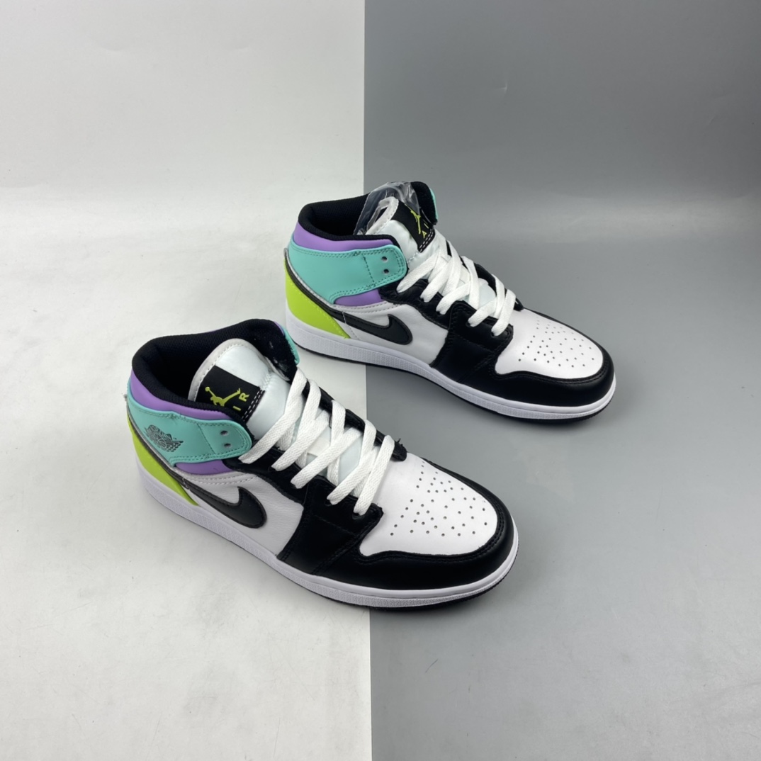 240 Air Jordan 1 Mid AJ1 乔1 中帮百搭休闲运动板鞋 554725-175