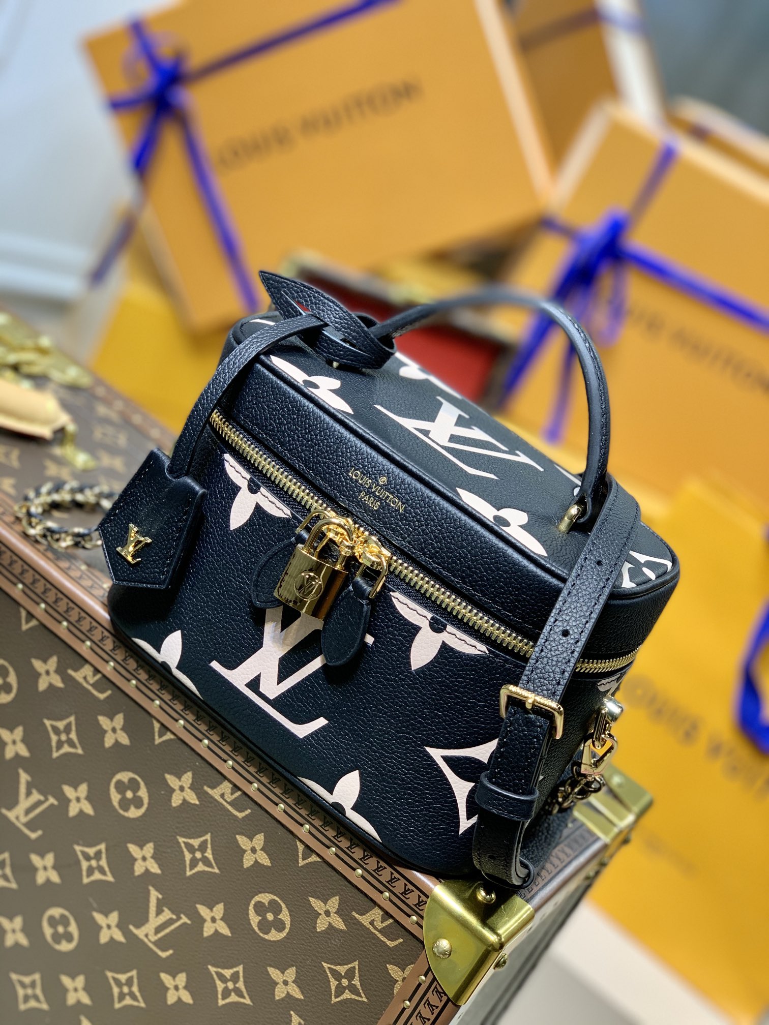 Louis Vuitton LV Vanity PM 化妆包 M45780黑色