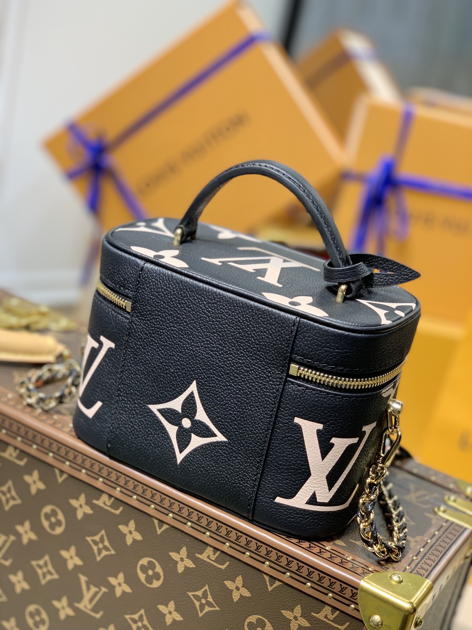 Louis Vuitton LV Vanity PM 化妆包 M45780黑色