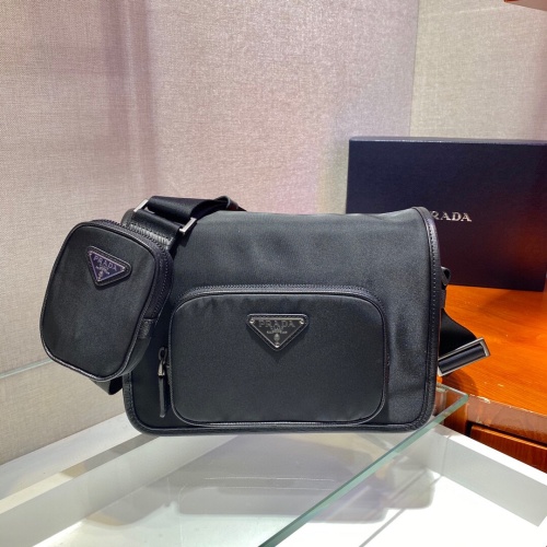 Prada Re-Nylon Messenger Bag with Pouch, 2VD041 - Compact & Functional 1 Prada Re-Nylon Messenger Bag with Pouch, 2VD041 - Compact & Functional