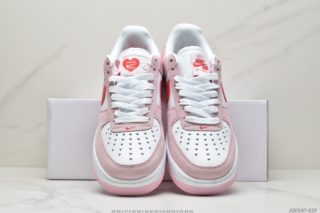 180 耐克Nike Air Force 1 ‘07 QS 空军 粉红情人节DD3384-600