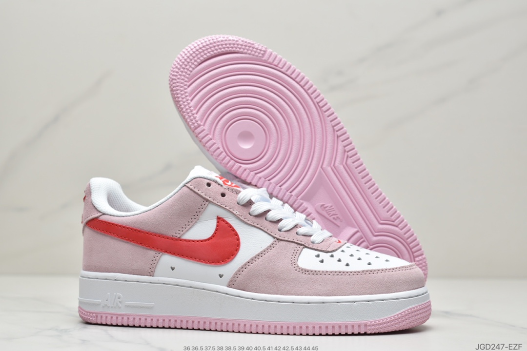 180 耐克Nike Air Force 1 ‘07 QS 空军 粉红情人节DD3384-600