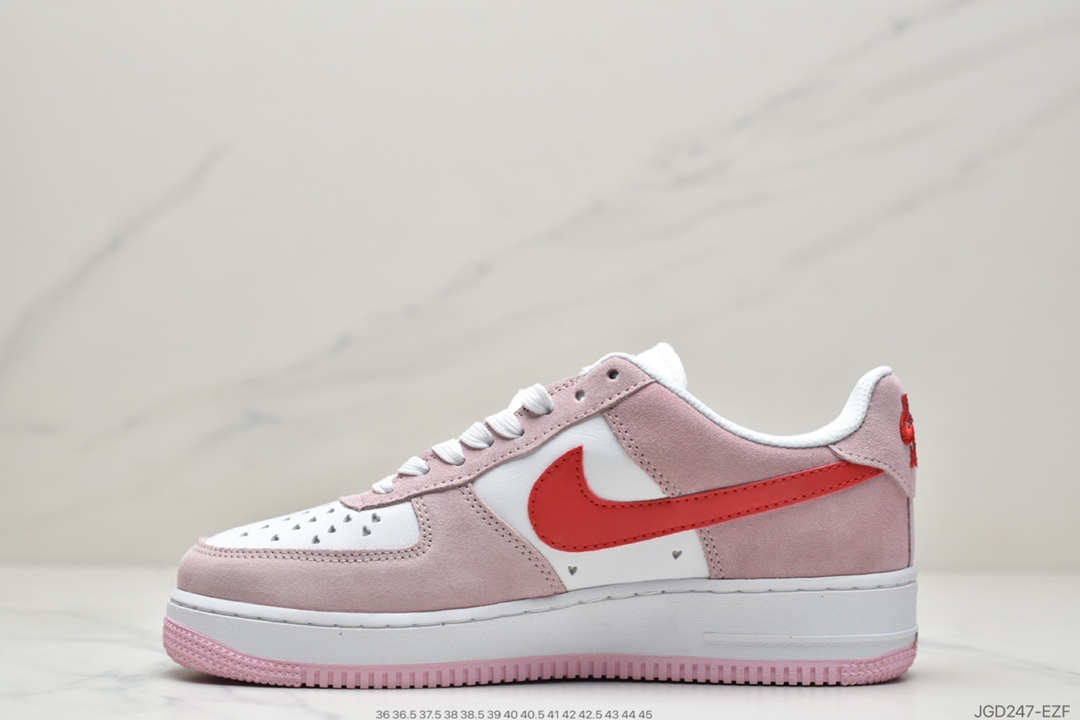 180 耐克Nike Air Force 1 ‘07 QS 空军 粉红情人节DD3384-600