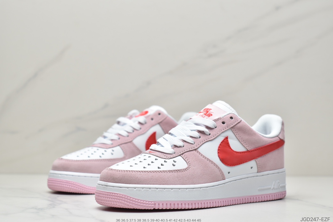 180 耐克Nike Air Force 1 ‘07 QS 空军 粉红情人节DD3384-600