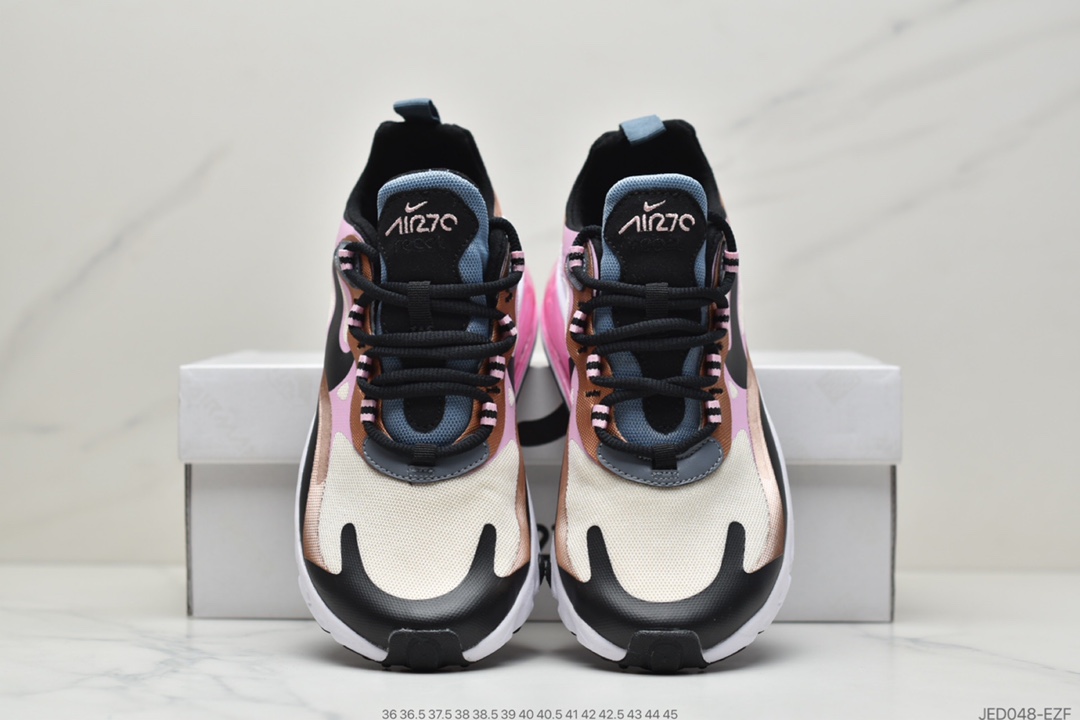 160 Nike Air Max 270 React SE”Have A Good Game”270瑞亚赛车系列后半掌气垫百搭运动慢跑鞋DC0833-101