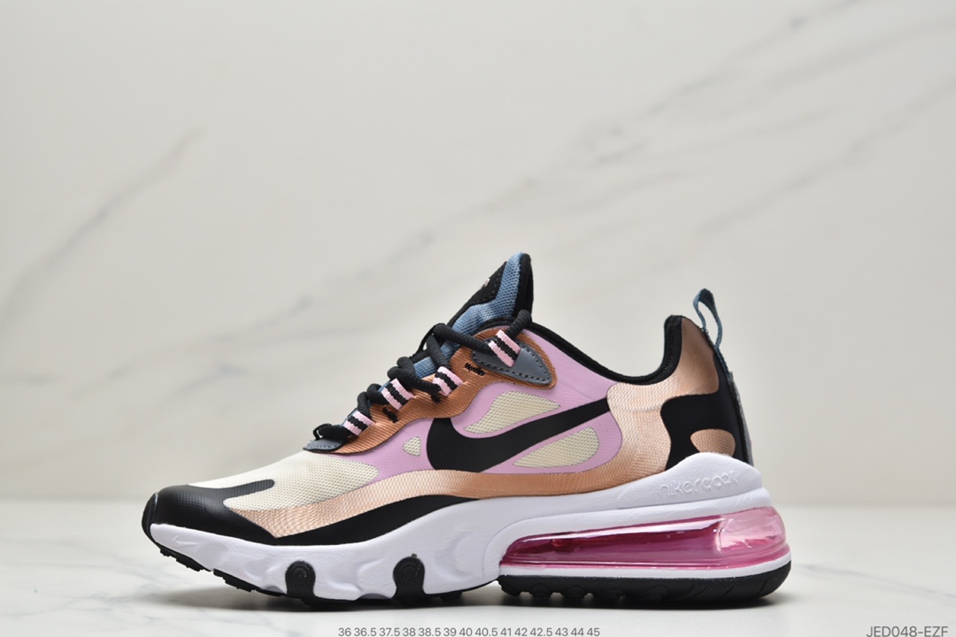160 Nike Air Max 270 React SE”Have A Good Game”270瑞亚赛车系列后半掌气垫百搭运动慢跑鞋DC0833-101