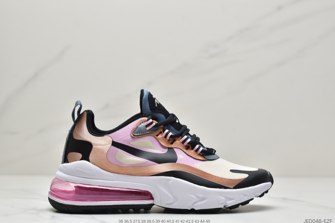 160 Nike Air Max 270 React SE”Have A Good Game”270瑞亚赛车系列后半掌气垫百搭运动慢跑鞋DC0833-101