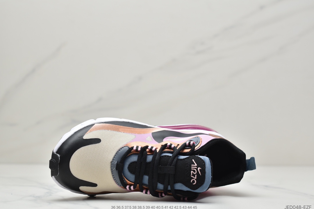 160 Nike Air Max 270 React SE”Have A Good Game”270瑞亚赛车系列后半掌气垫百搭运动慢跑鞋DC0833-101