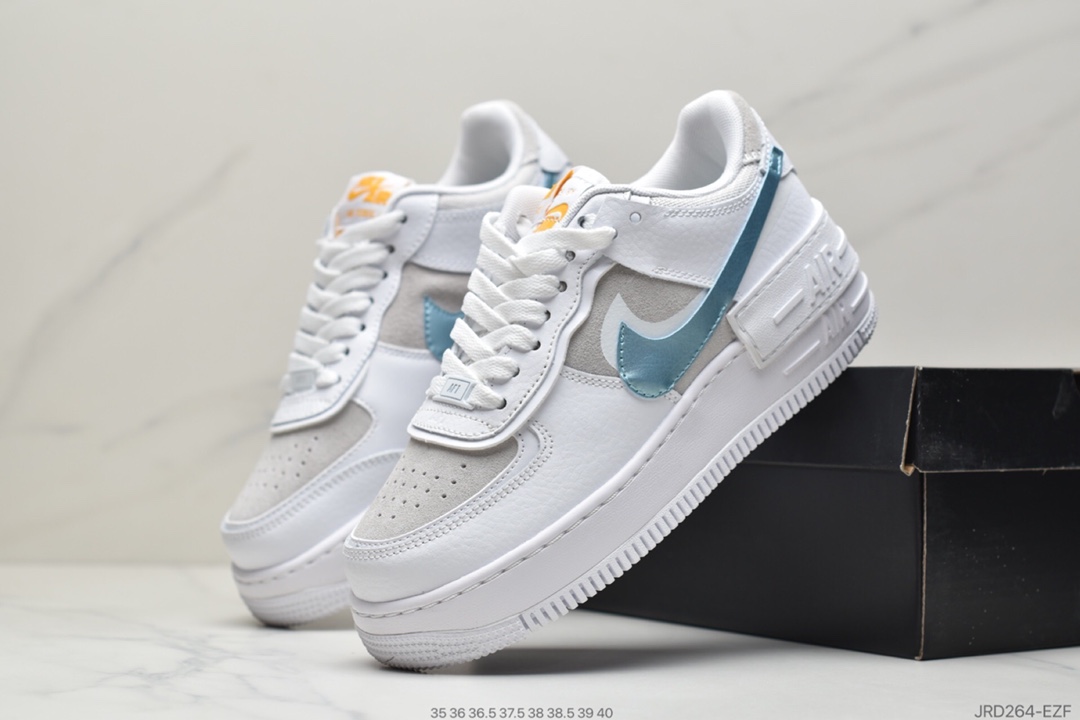 200 Women’s  Air Force 1 AF1 Shadow White Hydrogen Blue 蓝白兰马卡龙空军一号DA4286-100