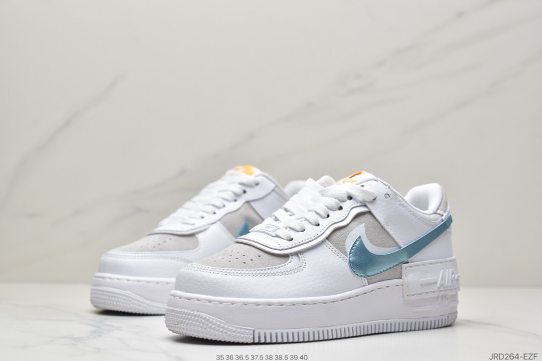 200 Women’s  Air Force 1 AF1 Shadow White Hydrogen Blue 蓝白兰马卡龙空军一号DA4286-100