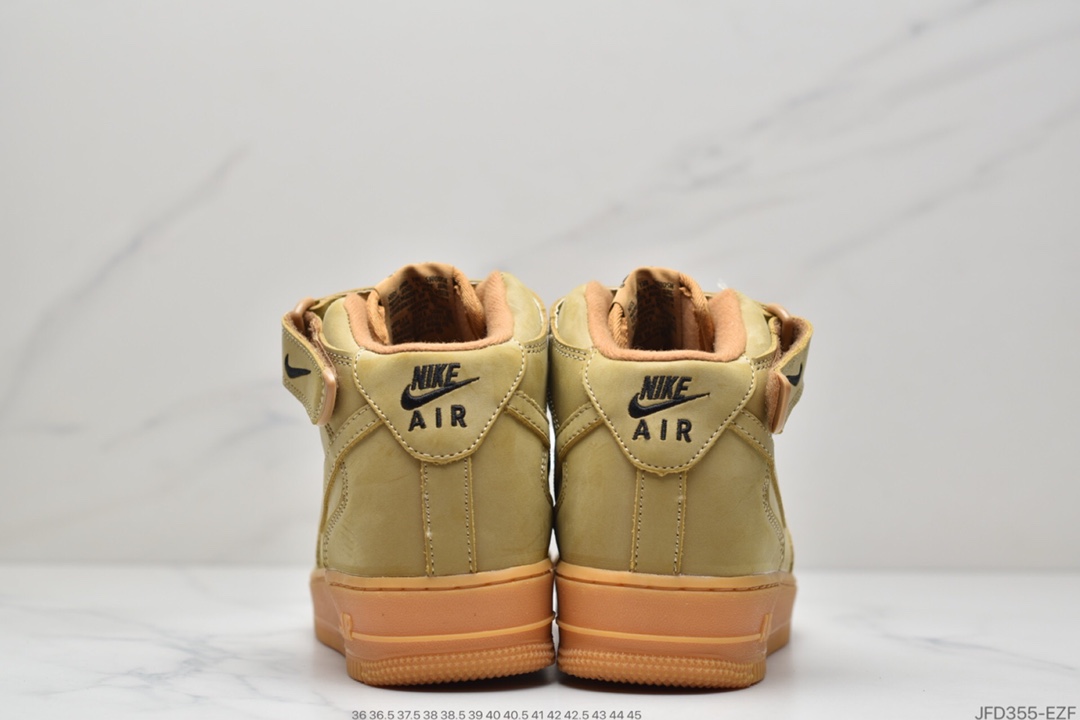 180 Nike Air Force 1 Mid ’07 “Flax” 小麦黄生胶 空军一号经典百搭中帮板鞋 715889-200