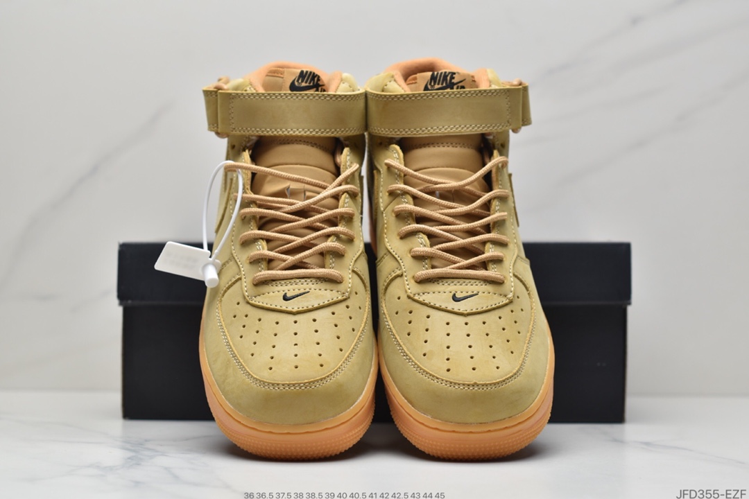 180 Nike Air Force 1 Mid ’07 “Flax” 小麦黄生胶 空军一号经典百搭中帮板鞋 715889-200
