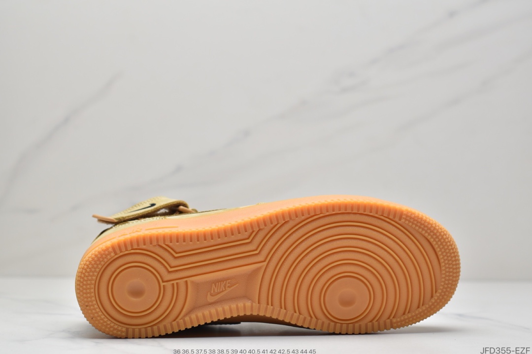 180 Nike Air Force 1 Mid ’07 “Flax” 小麦黄生胶 空军一号经典百搭中帮板鞋 715889-200