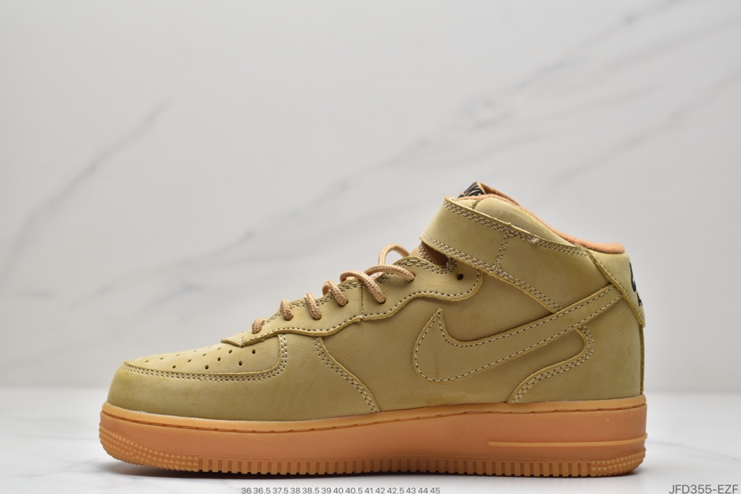 180 Nike Air Force 1 Mid ’07 “Flax” 小麦黄生胶 空军一号经典百搭中帮板鞋 715889-200