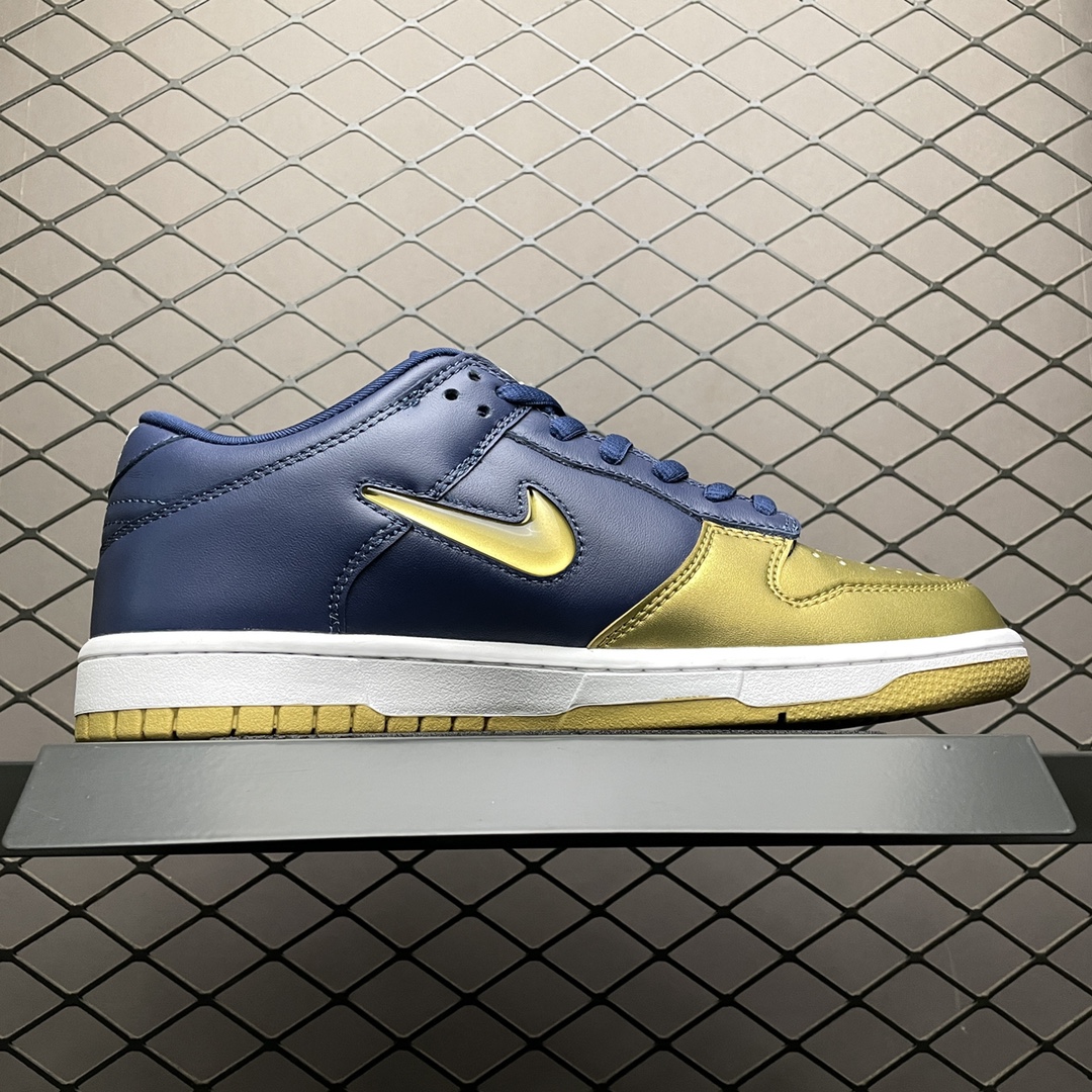 200 纯原版本  Supreme X Nike SB Dunk Low 蓝金配色CK3480-700