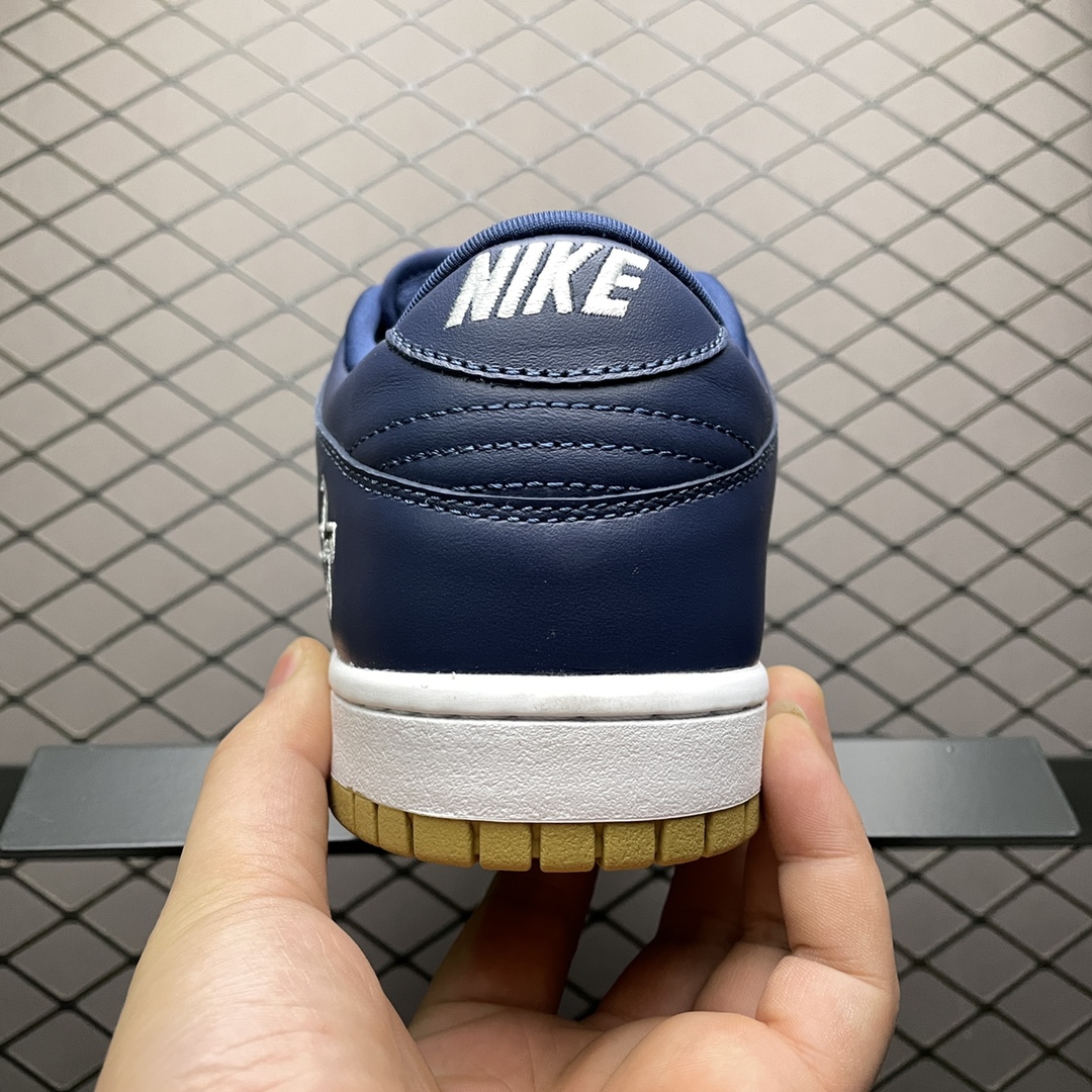 200 纯原版本  Supreme X Nike SB Dunk Low 蓝金配色CK3480-700