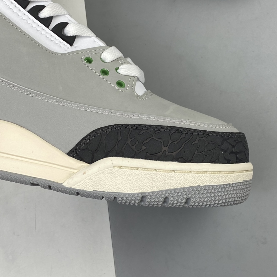 260 Air Jordan 3 Retro“Chlorophyll” 叶绿素灰绿手稿 男女气垫篮球鞋 136064-006