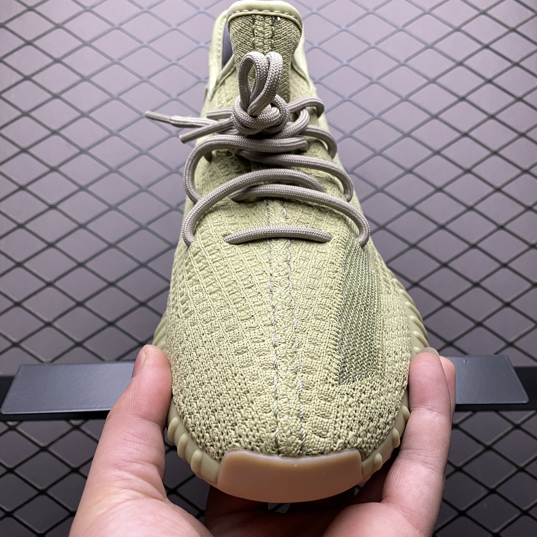 220 最顶零售性价版 AD 阿迪Yeezy 350V2  ” Sulfur ” 硫磺 抹茶 侃爷椰子350 FY5346