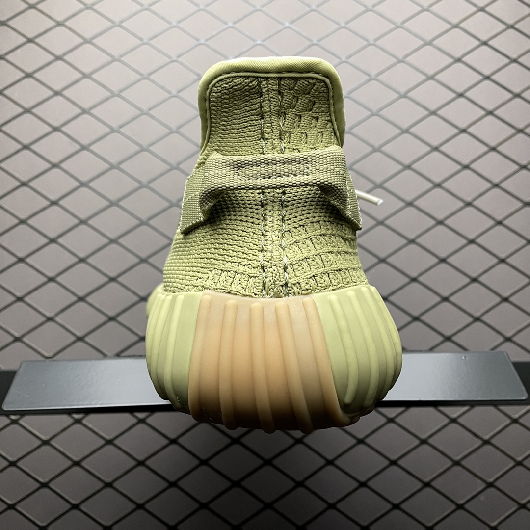 220 最顶零售性价版 AD 阿迪Yeezy 350V2  ” Sulfur ” 硫磺 抹茶 侃爷椰子350 FY5346