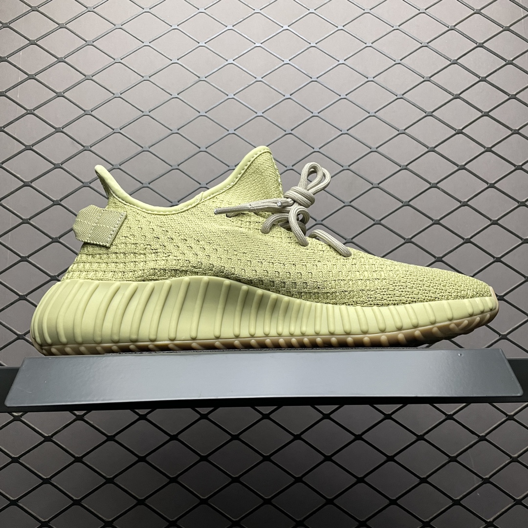 220 最顶零售性价版 AD 阿迪Yeezy 350V2  ” Sulfur ” 硫磺 抹茶 侃爷椰子350 FY5346