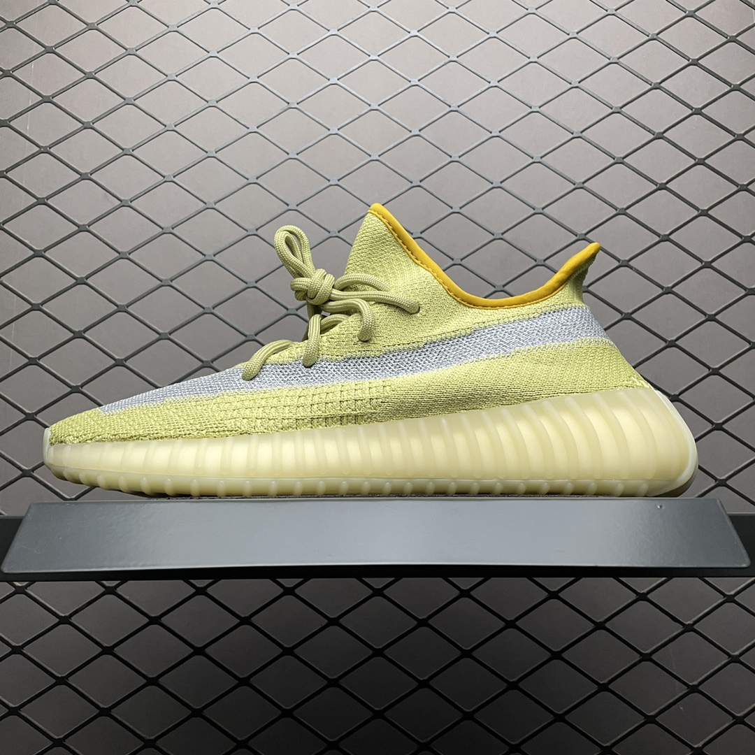 220 最顶零售性价版 AD 阿迪Yeezy 350V2  ” Marsh ” 侧透满天星 侃爷椰子350 FX9034