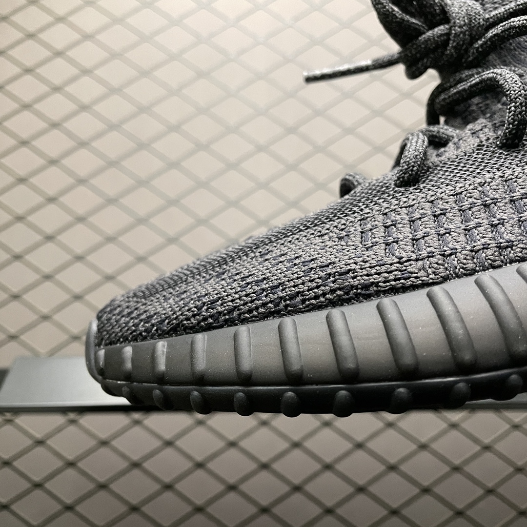 220 最顶零售性价版 AD 阿迪Yeezy 350V2  ” Static ” 黑天使 鞋带反光版 侃爷椰子350 FU9006