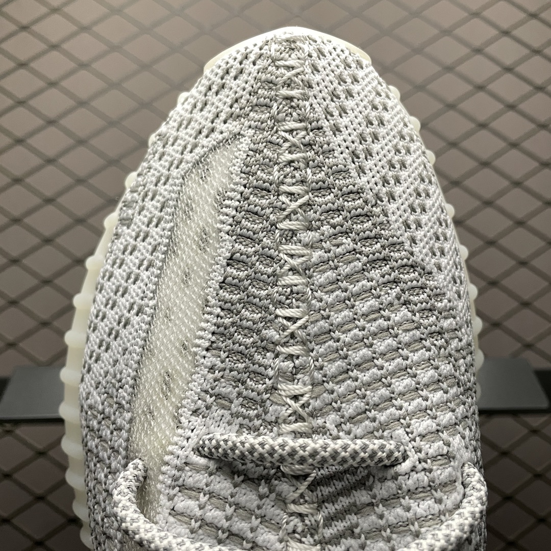 220 最顶零售性价版 AD 阿迪Yeezy 350V2 ” Static ” 白天使 鞋带反光版 侃爷椰子350 EF2905