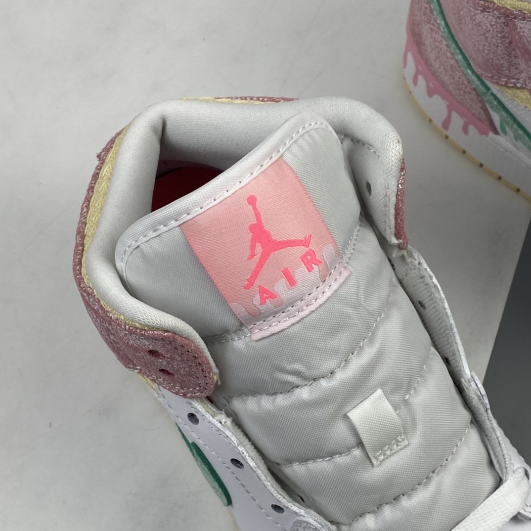 280 Air Jordan 1 Mid AJ1 乔1 中帮百搭休闲运动板鞋DD1666-100