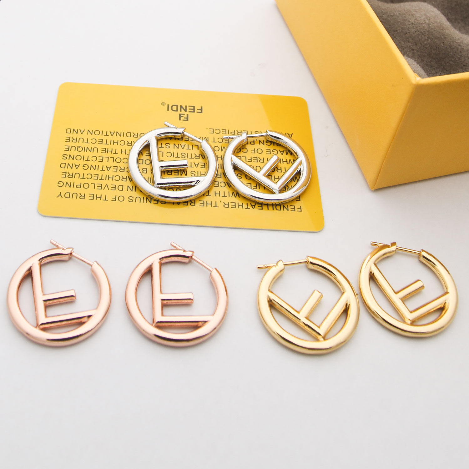 Fendi Haute Couture Haute Joaillerie Fine Jewelry Earrings Necklace Ring