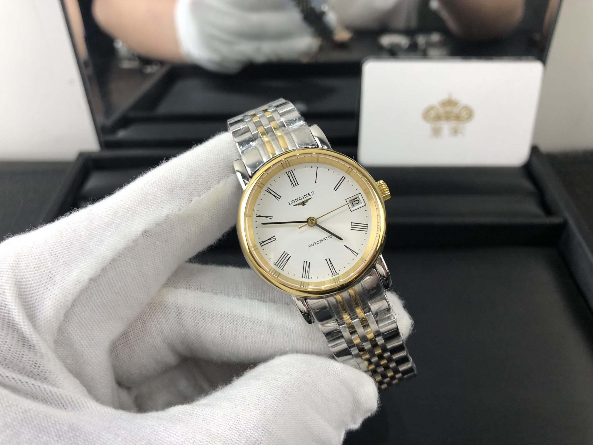 Longines 皇家 浪琴博雅系列间金女表