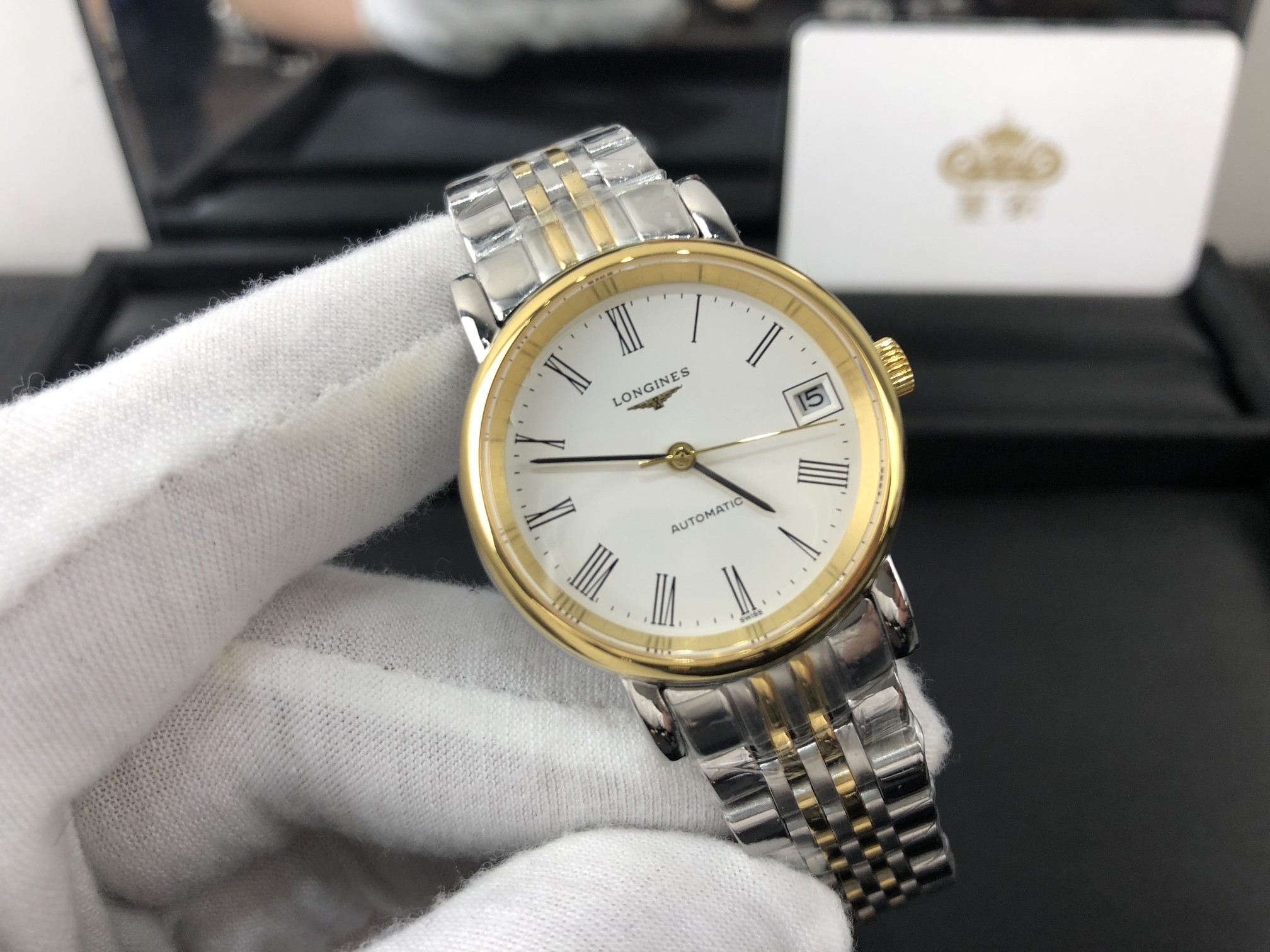 Longines 皇家 浪琴博雅系列间金女表