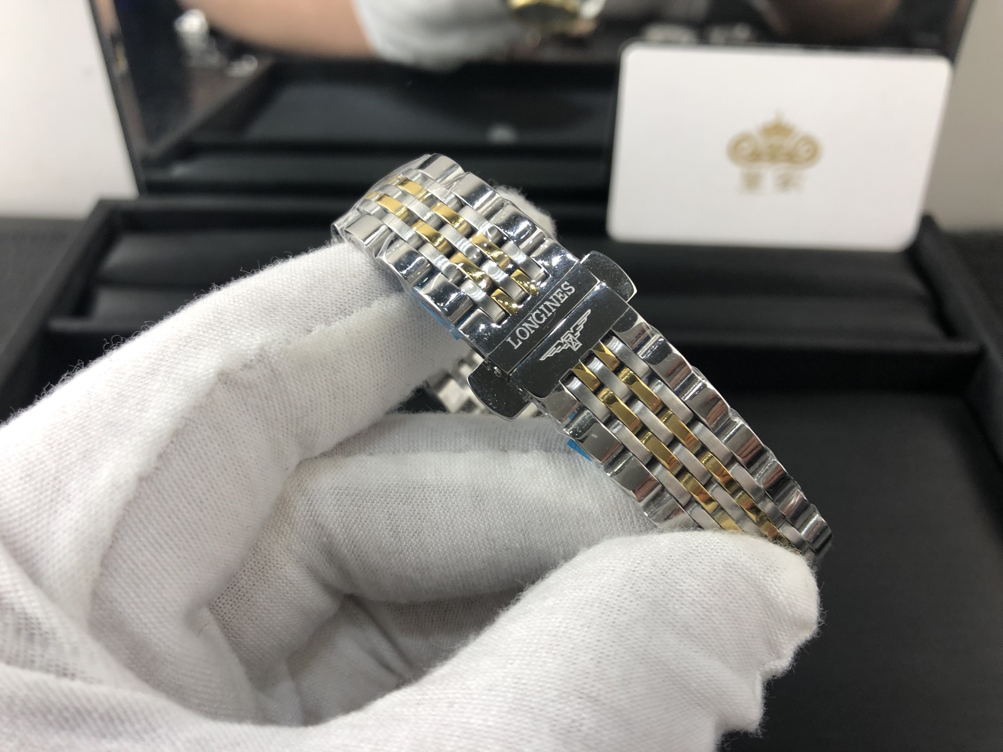 Longines 皇家 浪琴博雅系列间金女表