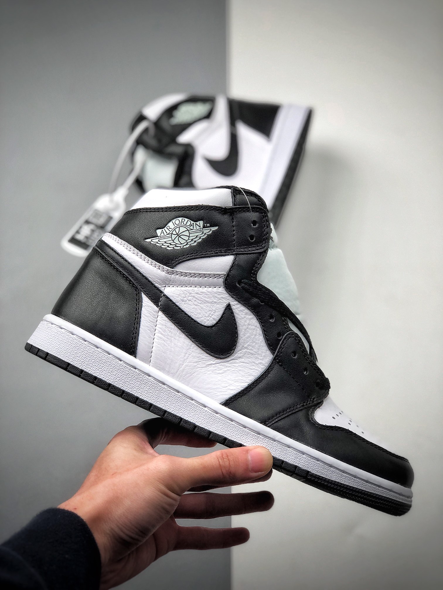 320  Air Jordan 1 Retro High OG 高帮 黑白 AJ1 乔丹1代 aj1 乔1 高邦 黑白熊猫555088-010