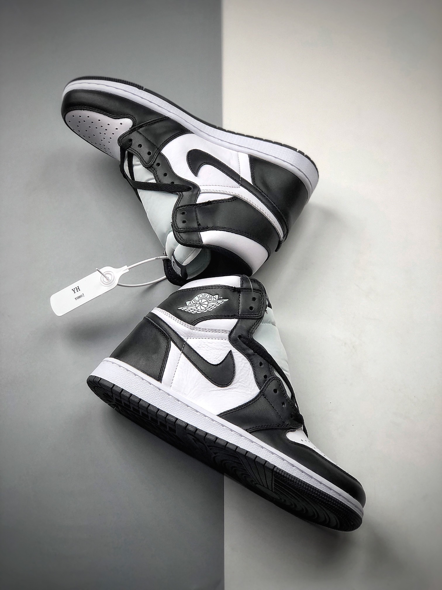 320  Air Jordan 1 Retro High OG 高帮 黑白 AJ1 乔丹1代 aj1 乔1 高邦 黑白熊猫555088-010