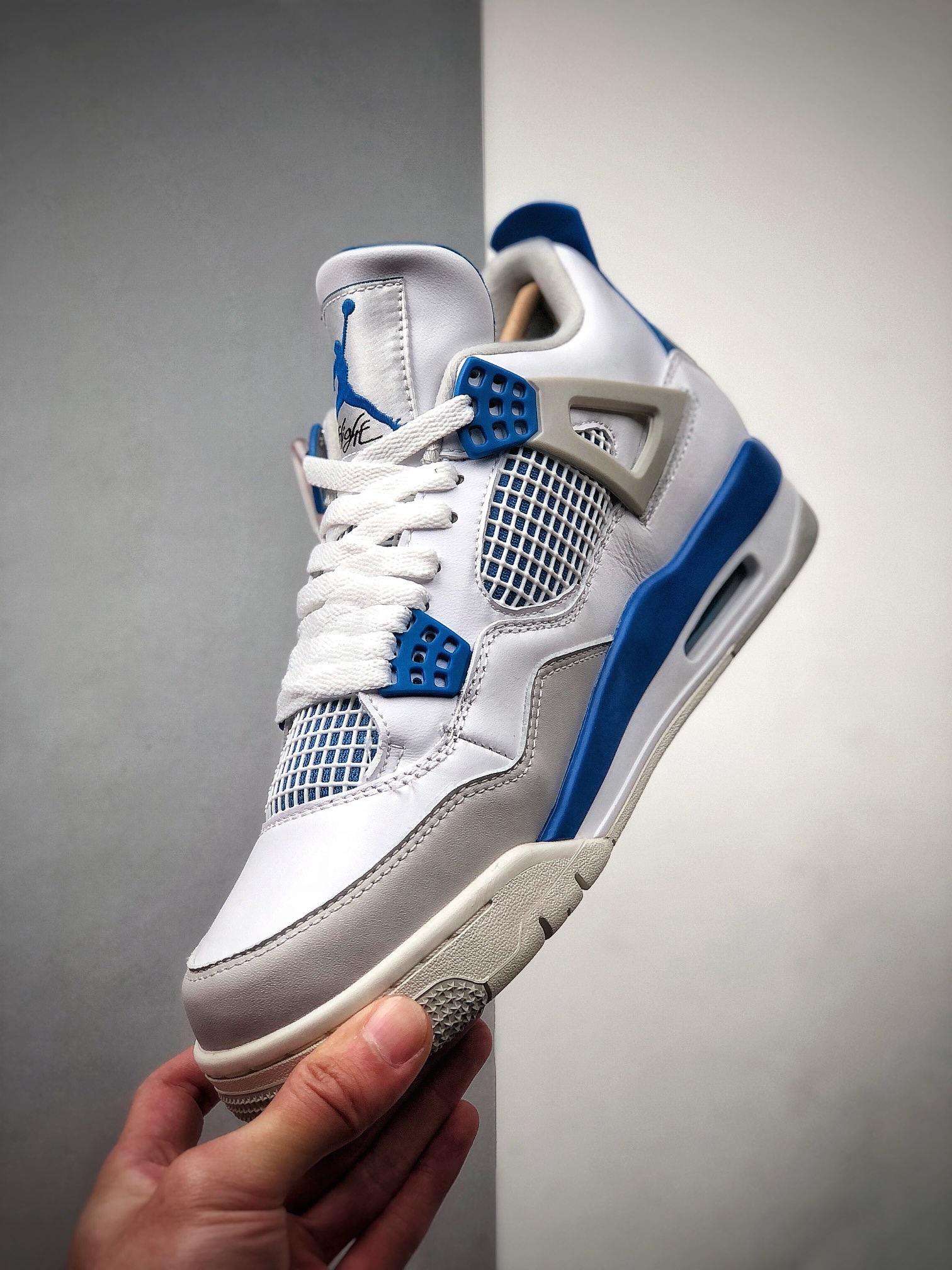 390 Air Jordan 4 Retro Military Blue 白蓝 308497-105