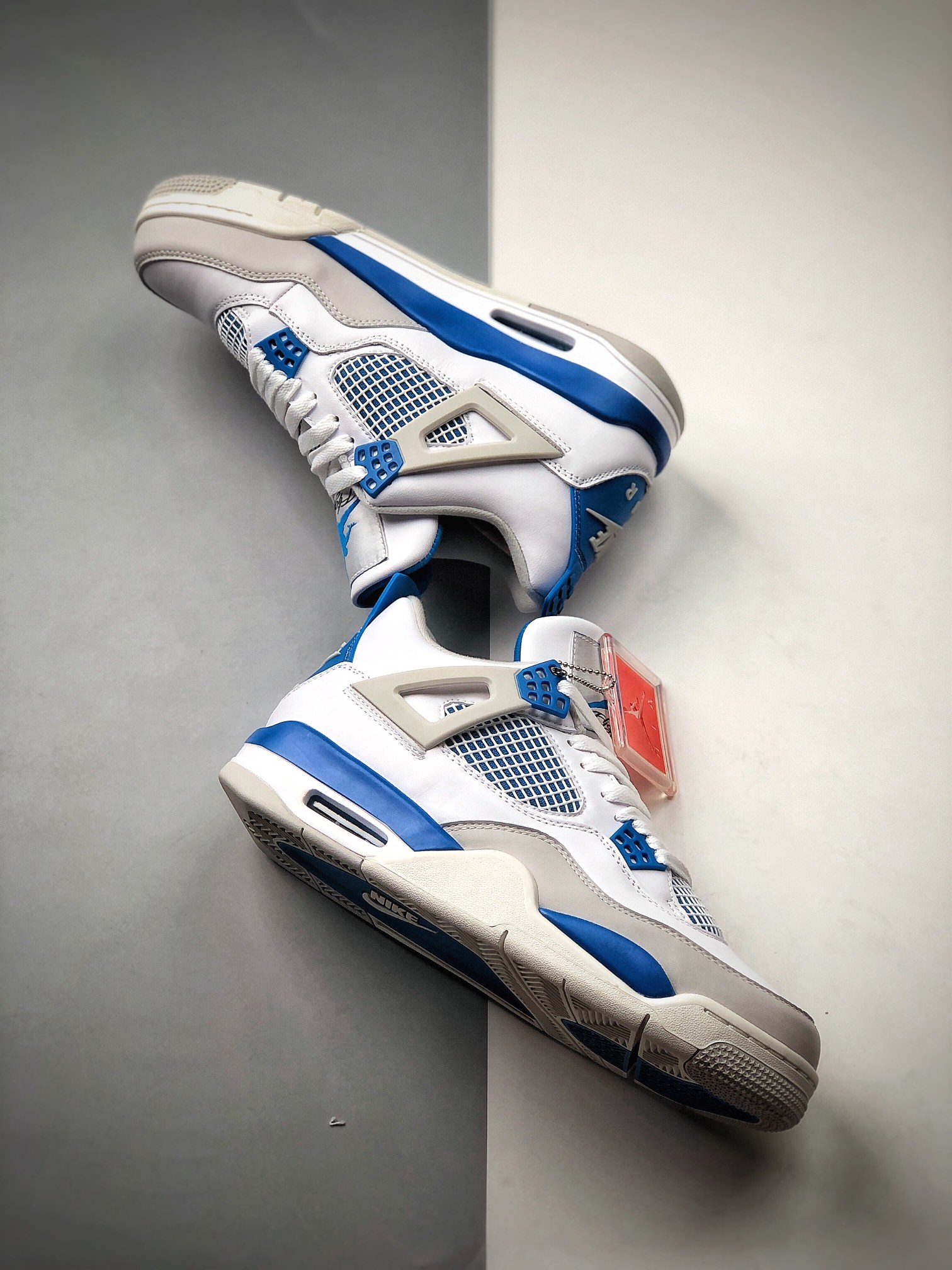 390 Air Jordan 4 Retro Military Blue 白蓝 308497-105