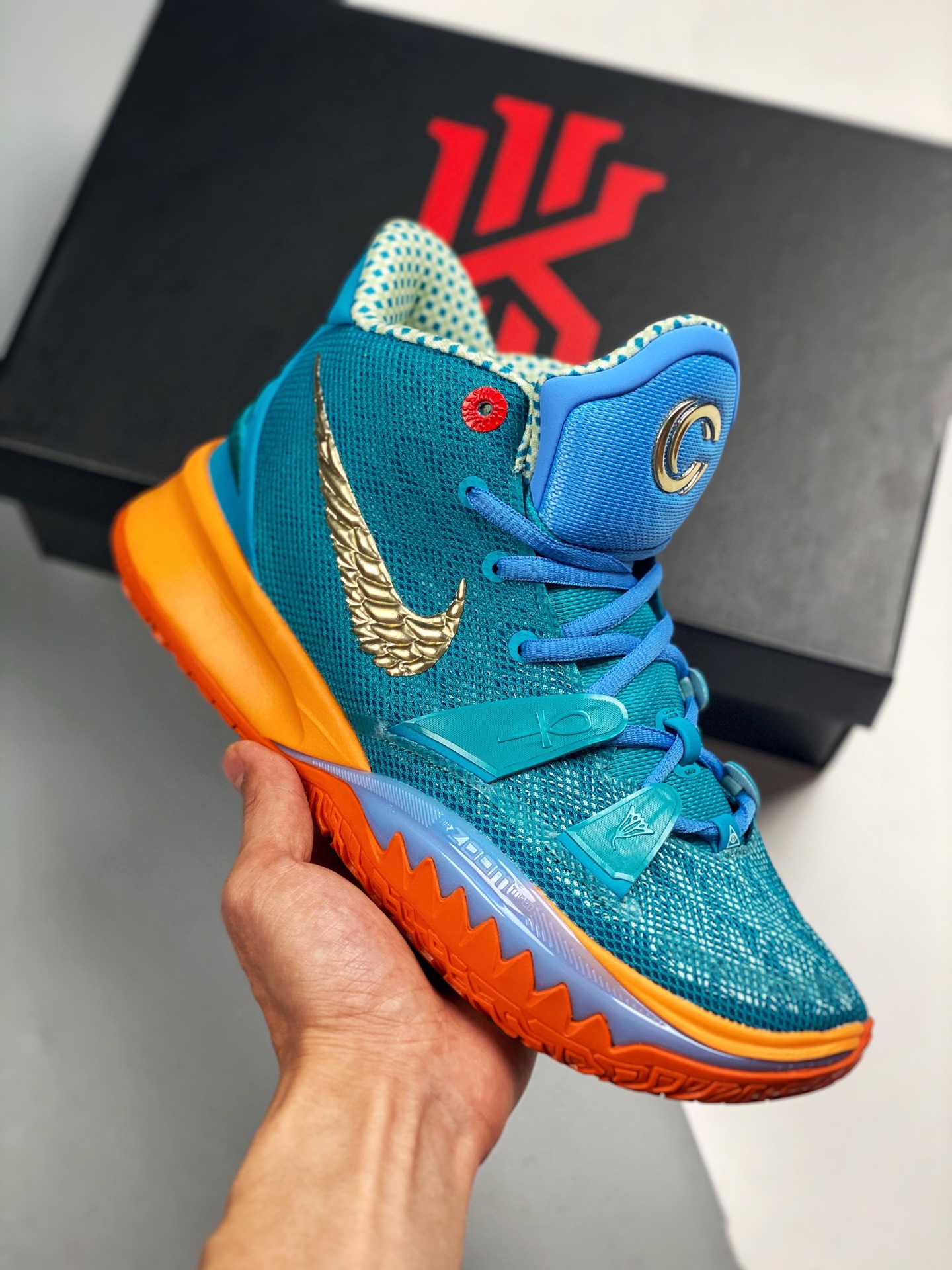 Concepts x NK Kyrie 7 "Horus" EP, azul naranja 🍊, nuevo color de estreno. Soporta combate ligero. Exclusivo y original…
