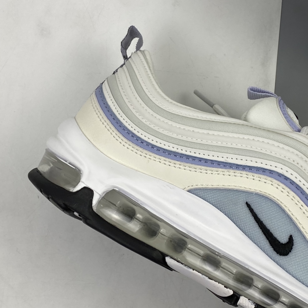 240 Nike Wmns Air Max 97”Ghost”复古气垫百搭休闲运动慢跑鞋“白雾紫3M”CZ6087-102