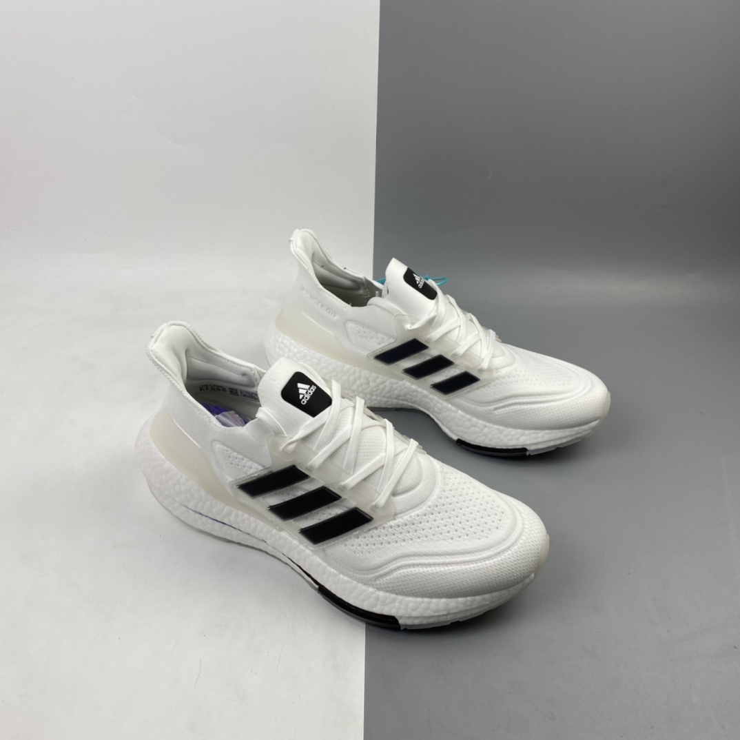 200 Ad UltraBoost 21 加厚爆米花袜套式针织鞋面休闲运动慢跑鞋 FY0838