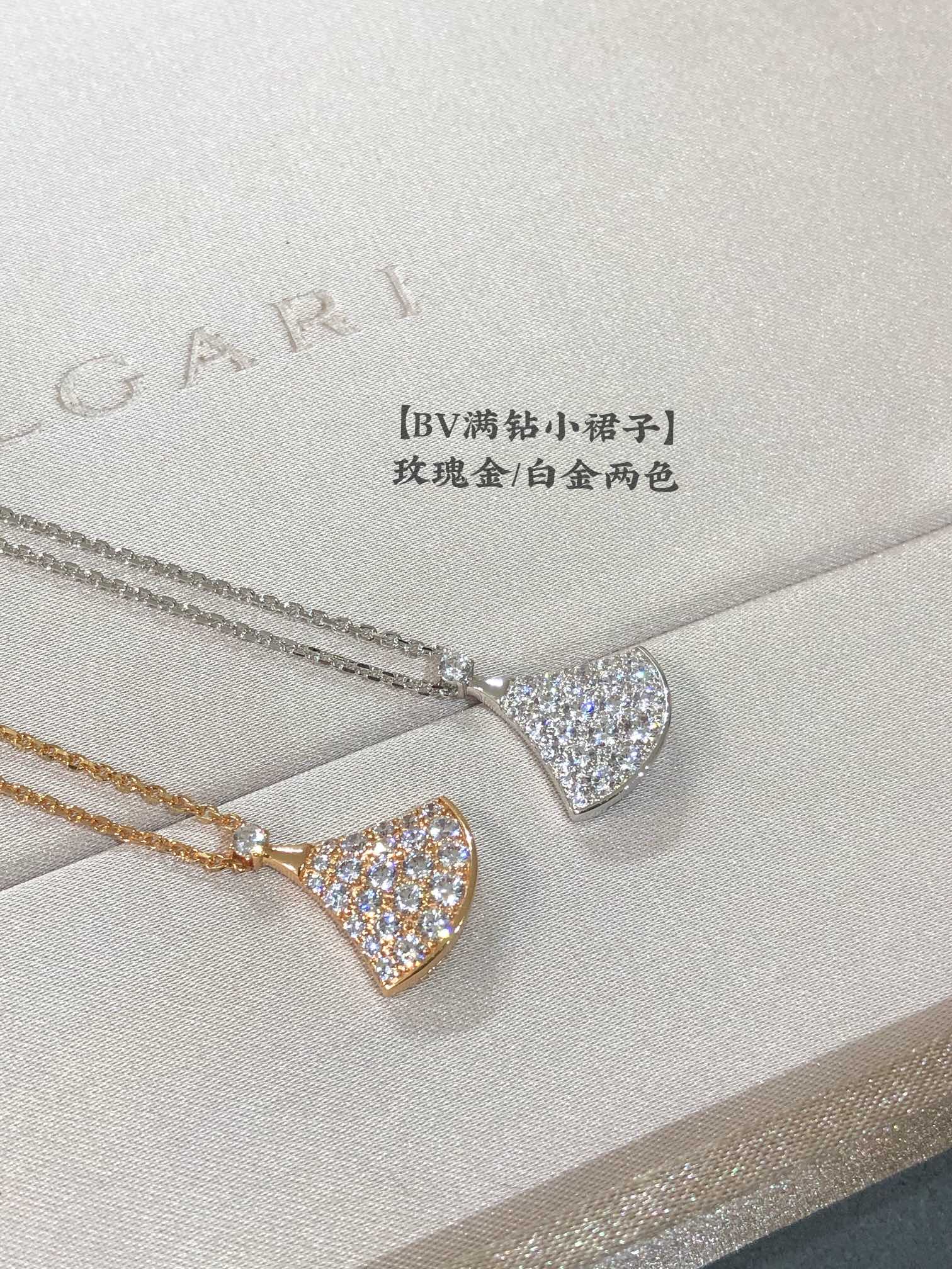 BVLGARI BVLGARI спружыннае калье эксклюзіўная гальванічная тэхналогія 18K сапраўднае золата якасць-вышэйшая якасць